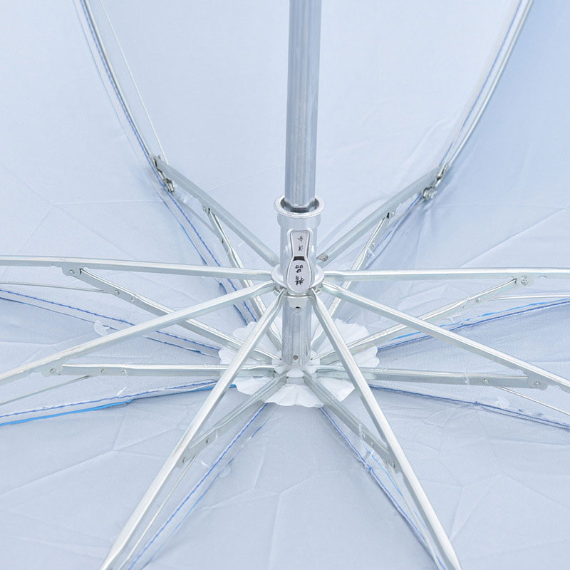 21寸银行折叠广告伞伞架展示