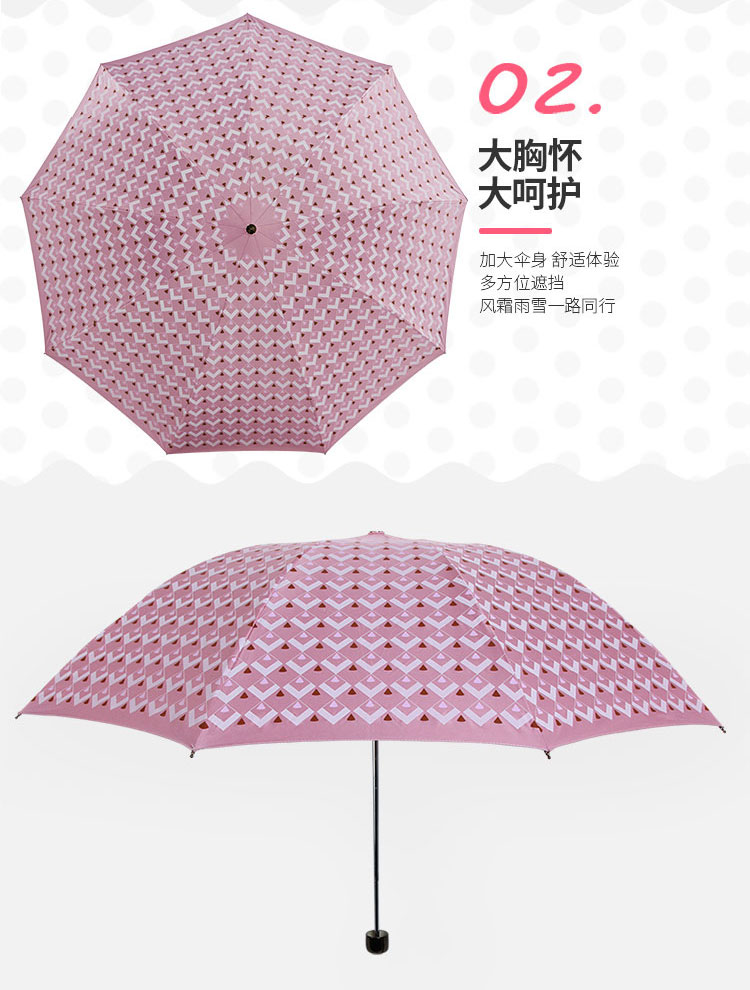 24寸女士创意防晒折叠伞加大伞面