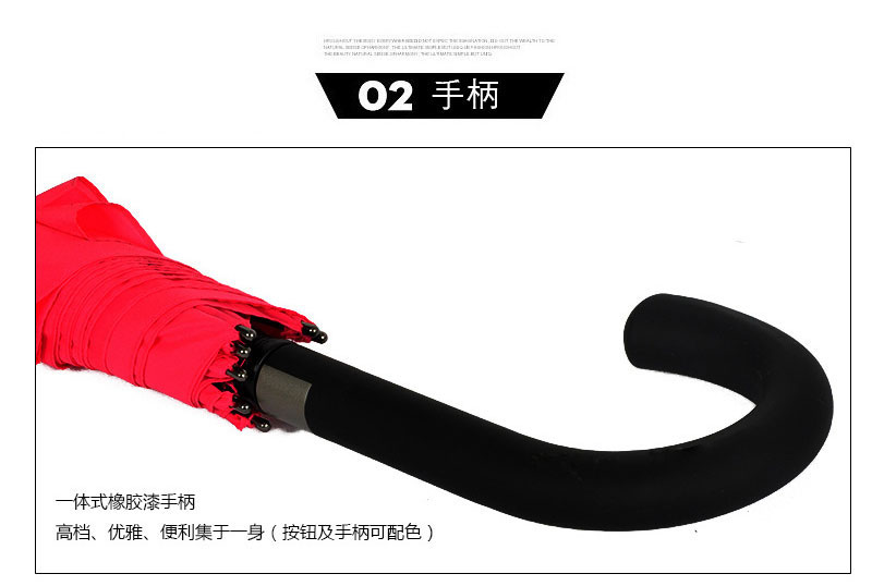 23寸唯品会自动直杆广告伞一体式橡胶手柄展示
