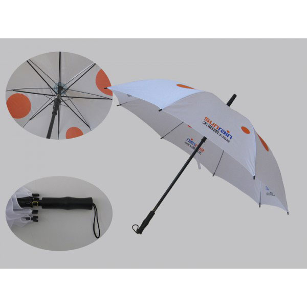 27寸 全纤维双层防风高尔夫汽车促销雨伞