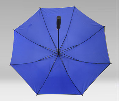 雨伞厂家 23寸直杆自开创意纯蓝雨伞批发广告伞定做