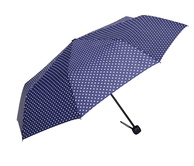 雨伞厂家现货批发  21寸折叠创意波点雨伞定制