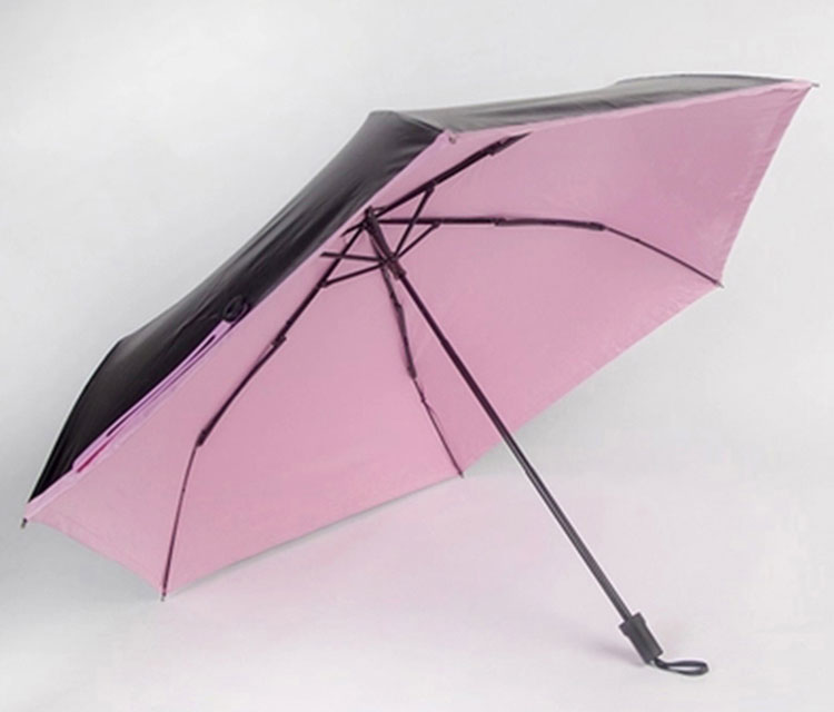 雨伞厂家热销批发  21寸折叠过彩胶防嗮小黑伞遮阳广告雨伞定做