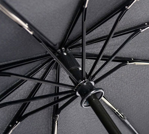 25寸三折全自动素色折叠伞