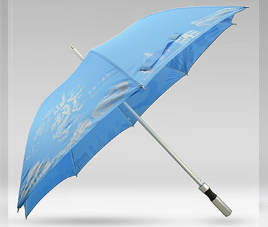 雨伞厂家 23寸z直杆蓝天白云创意雨伞批发广告伞定做