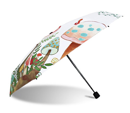19寸创意琉璃兔防晒折叠伞